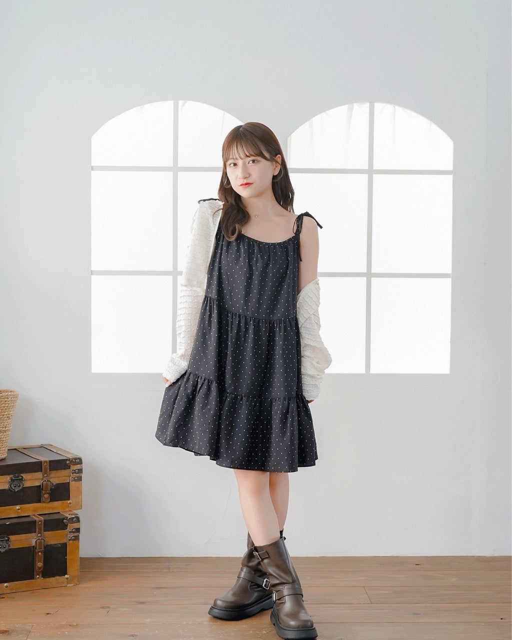 Dot Strap Onepiece
