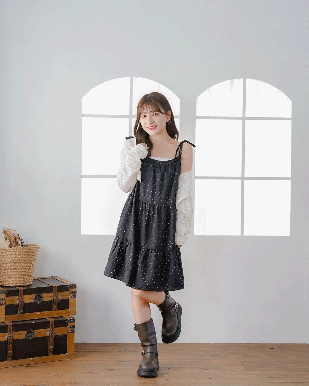 Dot Strap Onepiece