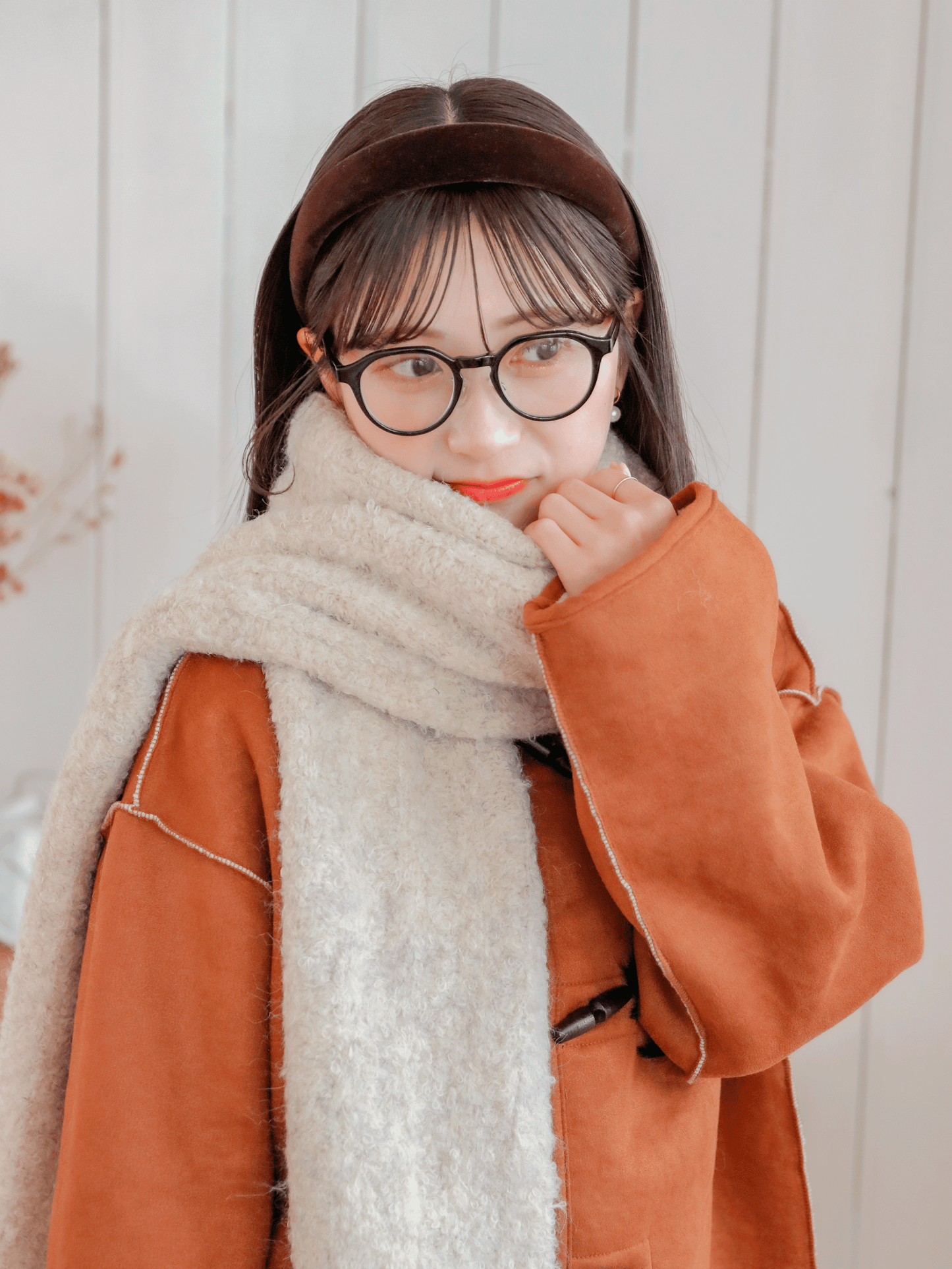 Fluffy Knit Muffler