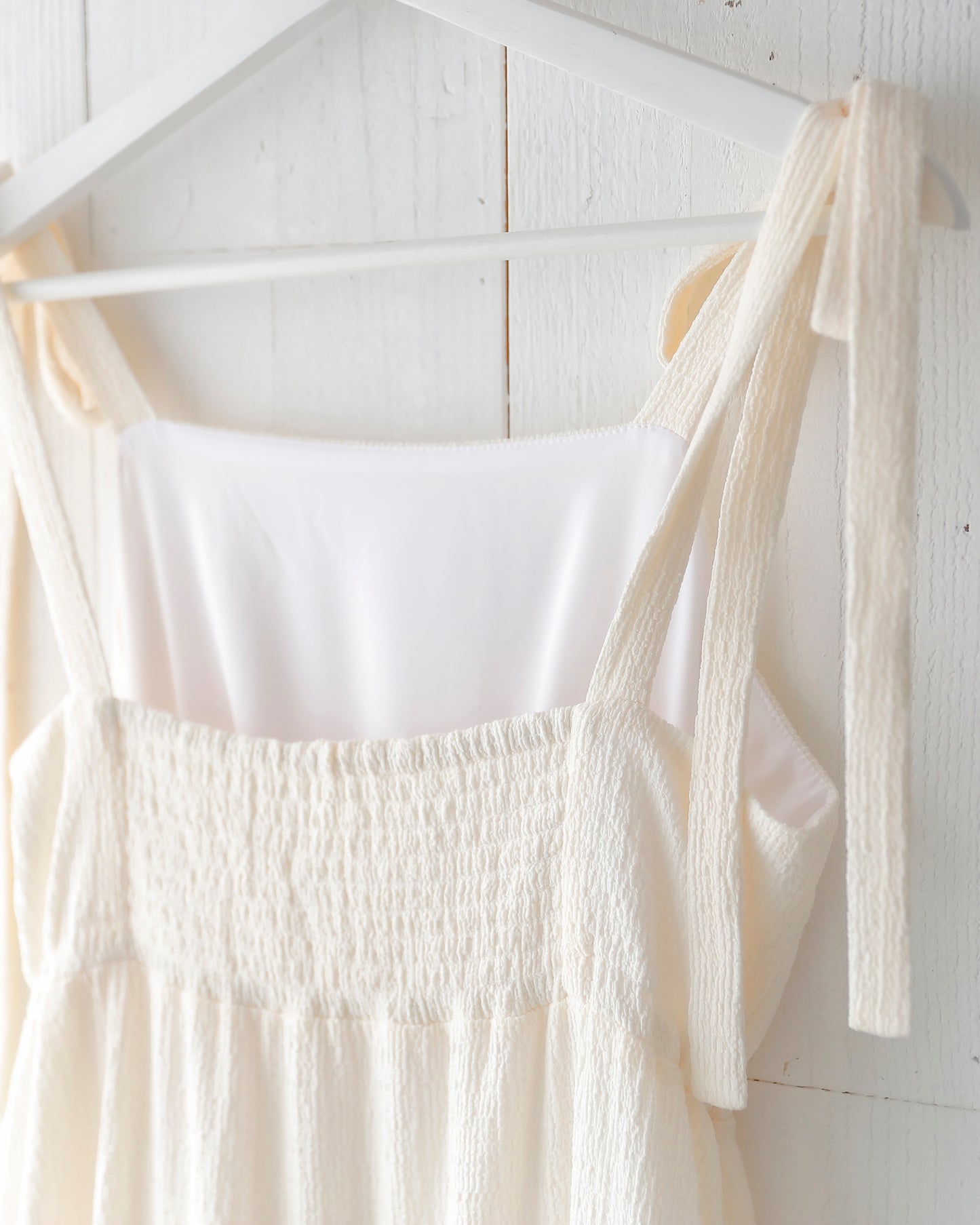 tiered ribbon camisole onepiece